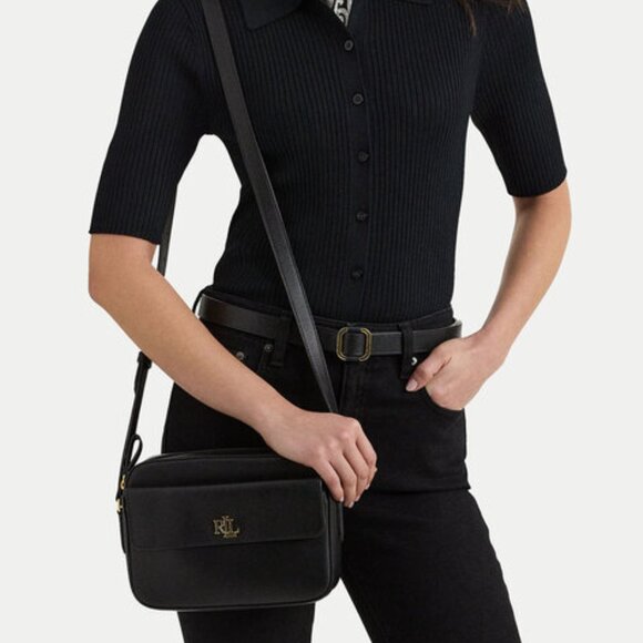 SALE! ✅ Lauren Ralph Lauren LRL Leather Medium Marcy Camera Bag✨ NWT +Dust Bag - Picture 4 of 16